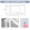 YestBuy Clear Plastic Shoe Boxes with Lids Stackable, Front Opening