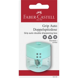 Faber-Castell Pastel Green Double Handle Pencil Sharpener 183187