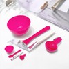 Mask Pack Beauty Tool Set: Brush and Spatula Pack Bowl Set 2ea
