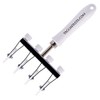 4 Gezähnter Delrin Blades, with ABS Handle Adjustable Dough Cutter.