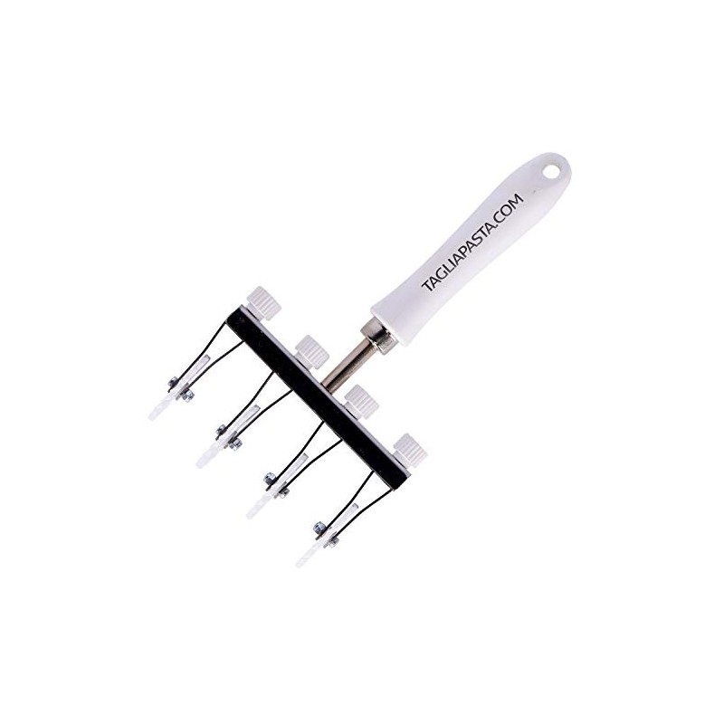 4 Gezähnter Delrin Blades, with ABS Handle Adjustable Dough Cutter.