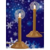 Electric Taper Window Candle Lamps (Set of 2), Plug-in LED