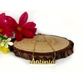 Damen-Halskette mit Namen, Edelstahl, mit Original-Geschenkbox, personalisierter Schmuck für Freunde, Brautpaar Only Faith, standard, Edelstahl, Nicht zutreffend.