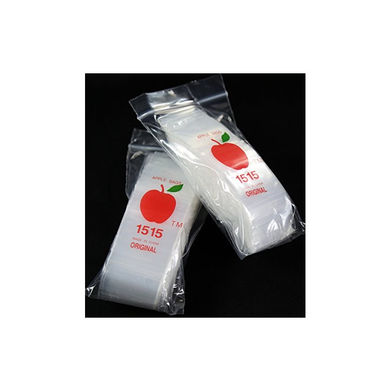 Plastic Resealable Bag 200ct CLEAR 2 Mil Mini Baggies 1515