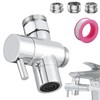 Roscid 3 Way Shower Diverter Valve, Solid Brass Shower Diverter