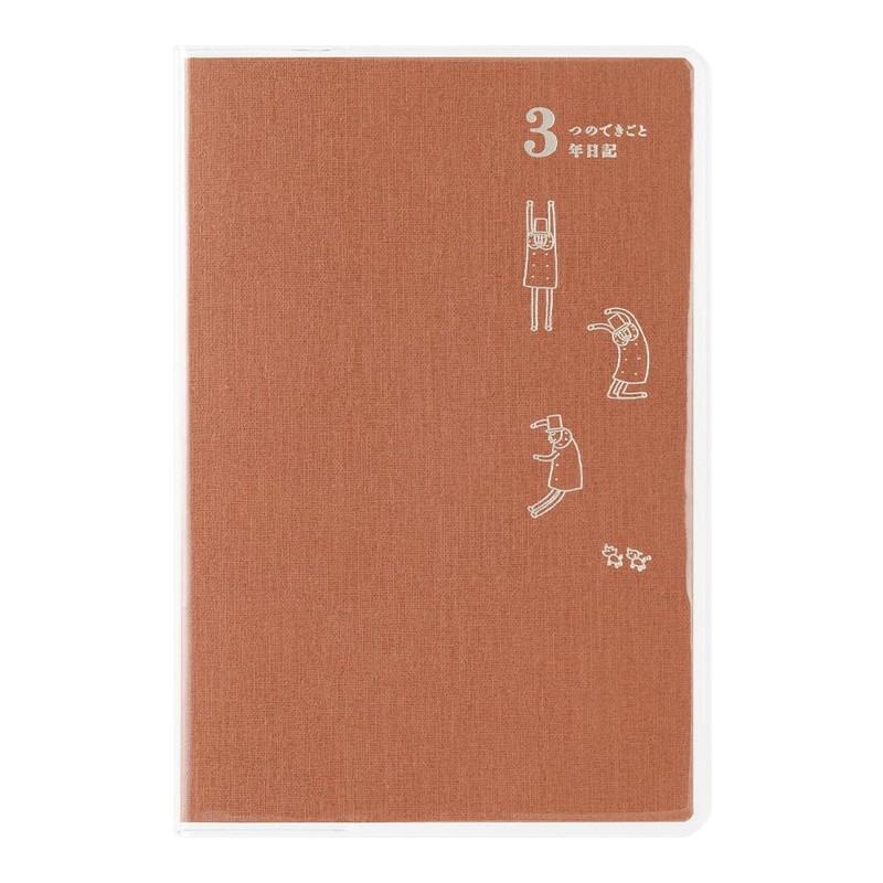 DESIGNPHIL Midori 12155006 Diary, 3 Year Consecutive Use, Ojisan, 30th