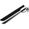 Jungle Master – Machete w/ Reverse Serrations – Black/Satin Blade,