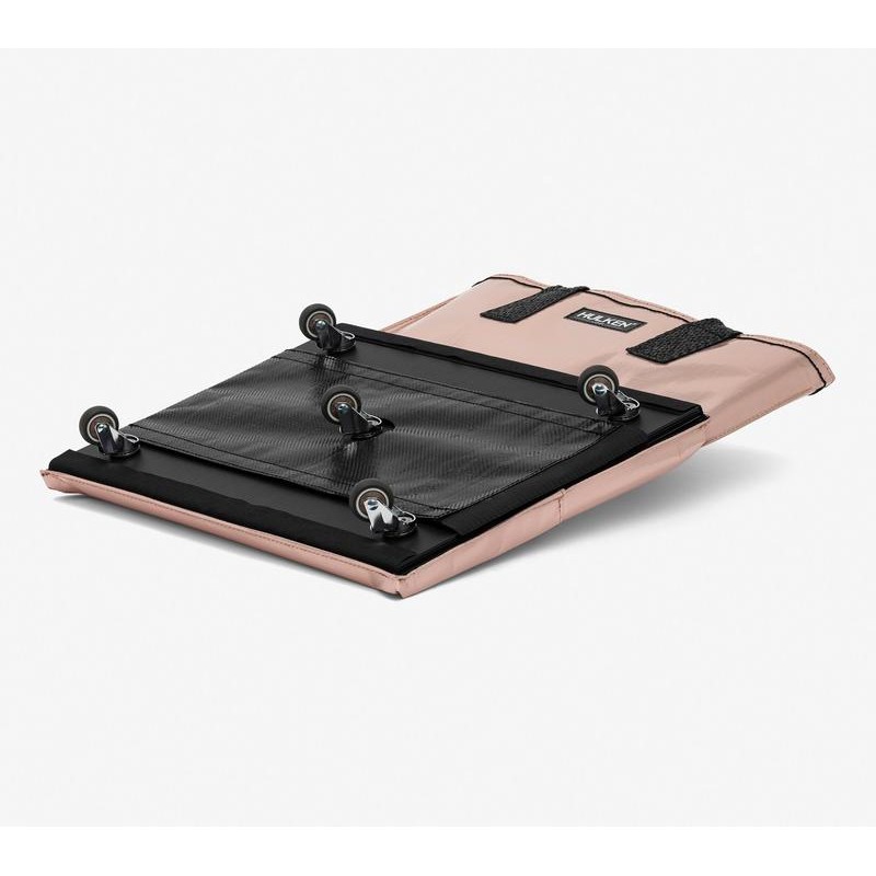 Hulken Large Rolling Tote Bag with Zip Top & Button