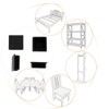 Sourcingmap 5 Pcs 50mmx50mm Plastic Square Tubing Inserts End Blanking