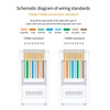 Cat6 Connector RJ45 Connectors 100pcs UTP 8P8C RJ45 2 Pieces