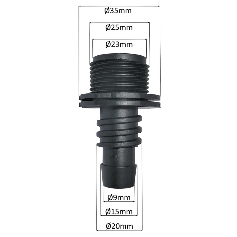AERZETIX - C48691 - Set of 10 Drip Hose Connections/Adapters