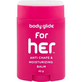 For Her 42g - Body Glide Anti Chafe Balm | Chafing stick with added emollients | Great for dry, sensitive skin or sensitive areas | Use on chest, bra, butt, groin, arm, and thigh chafing