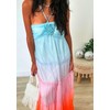 Vaceky Maxi 3D Floral Halter Prom Dresses Womens Beach Wedding