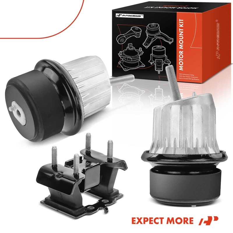 A-Premium 3PCS Engine Motor Mount Transmission Mount Set Compatible with