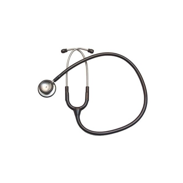 Labtron Stainless Steel Stethoscope - Classic Medical Monitor Kit, Adult, Black, LAB-7100