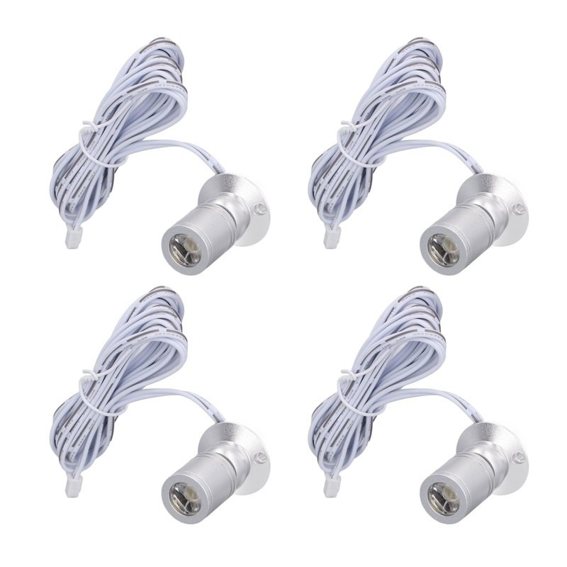4pcs LED Display Spot Lights 5V Dimmable USB Mini Spotlight