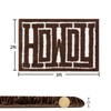 RoomTalks RoomTalks Washable Howdy Rug Indoor Doormat, Cowboy Country Brown