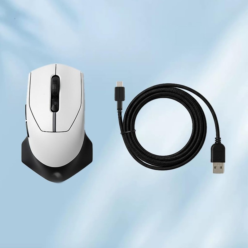 CLANMOU USB Charging Cable Compatible with Alienware Wired/Wireless Gaming Mouse