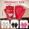 gootrades Punk Fingerless Dance Glove For Women, Jazz Style Glove,
