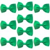 Emerald Green Hair Bows Clips Slides Grips 2.7" inch Soft