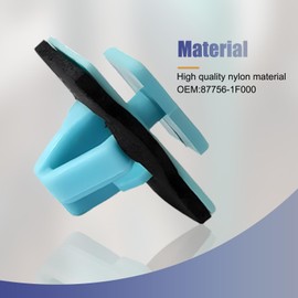 awlbed 30 PCS Car Fastening Buckle Kit, Door Outer Guard Bumper Lining Plate Clip with Sound Insulation and Shockproof Pad, Rocker Molding Clamp Accessories, Compatible with Modern Models (Blue)