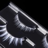 2 Pairs White False Eyelashes Cosplay Eyelashes Fashion Extension Makeup