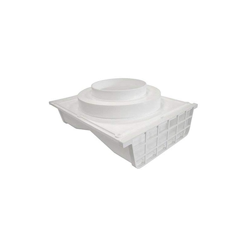 Lambro Industries 164W 4"/6" White Plastic Double Sided Under Eave