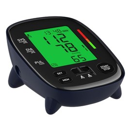 Rgdood Automatic Upper Arm Blood Pressure Monitor, Dual User 2 x120 Memories Digital Blood Pressure Machine (8.7"-16.5") Cuff Size 4*AA Batteries & USB-C Cable, Irregular Heartbeat & Pulse Detection