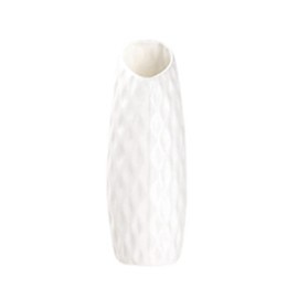Composite Plastic Flower Vase, Nordic Style Unbreakable Bud Vase for Flowers Small Tall Conic Floral Vase Aesthetic Modern Vase for Decor Living Room(C Type White)