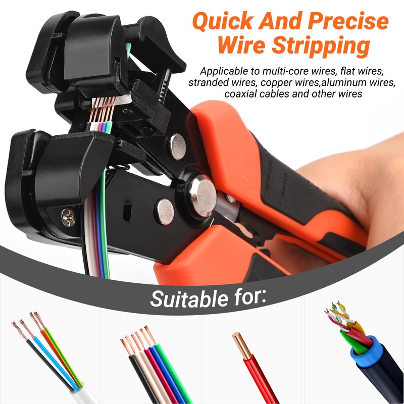 Wire Stripper, Preciva Automatic Cable Stripper and Cutter Tool Electrical