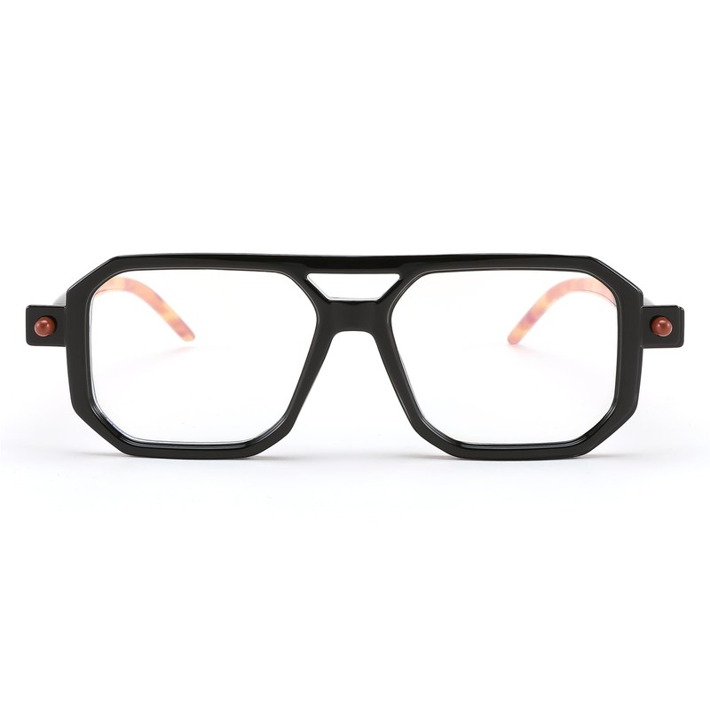 FEISEDY Reading Glasses Vintage Square Blue Light Blocking Glasses Women