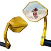 Hafny 2024 NEW Motorcycle Bar End Mirror, CNC Alloy Aluminum