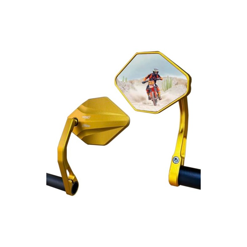 Hafny 2024 NEW Motorcycle Bar End Mirror, CNC Alloy Aluminum