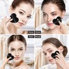Borlas Polvo Forma Corazón Maquillaje Facial Lavables Reutilizables Suaves Felpa