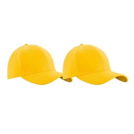 MFAZ Morefaz Ltd Set of 2 baseball caps for boys and girls, yellow