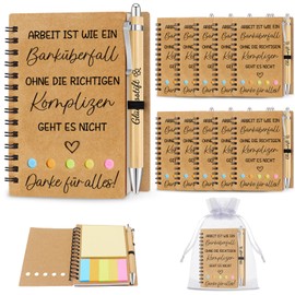 Epaing 10 Sets Leaving Gift Colleagues, Small Notebook with Pen and Key Ring, Thank You Gifts for Work Colleague Favourite Colleague Employee, Farewell Gift Colleague