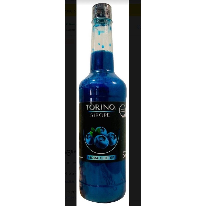 Frutimich 2 Pack Jarabe/sirope Torino Sabor Mora Gliter Para Bebidas