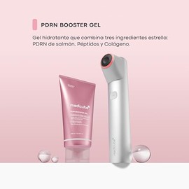 MEDICUBE PDRN Booster Gel 300 ml – gel facial hidratante con PDRN, adenosina y 7 péptidos, textura ligera para apariencia más firme y suave