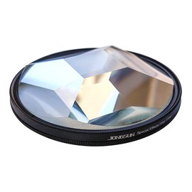 JONGSUN Four-Prism Special Effect Filter 77 mm FX Glass Glare Widescreen Film Anamorphic DSLR Film Video Photography Camera Filter Accessories (Four Prism)