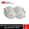 3M 3M 8511 Particulate Disposable Respirator, N95, Pack of 80,