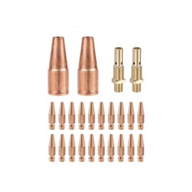 MIG Welding Gun Kit Fits Lincoln 100L Tweco Mini/#1 .030" 11T-30 20 Tapered Tips -2 35-50 Diffusers-2 21T-37 3/8" Nozzles (.030 KIT)