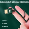 Thsucords Slim HDMI Cables 10FT, Ultra Soft & Thin HDMI