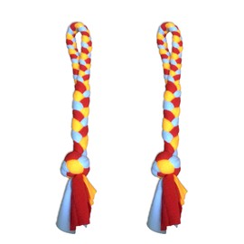 Dewonch Dog Fleece Rope Teaser Toy as Replacement to Chase and Tug (B-2PCS)