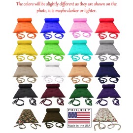 Danfuton Full Cotton/Foam Floor Mattresses, Shikifuton Mats 3 x 54 x 80, Peach