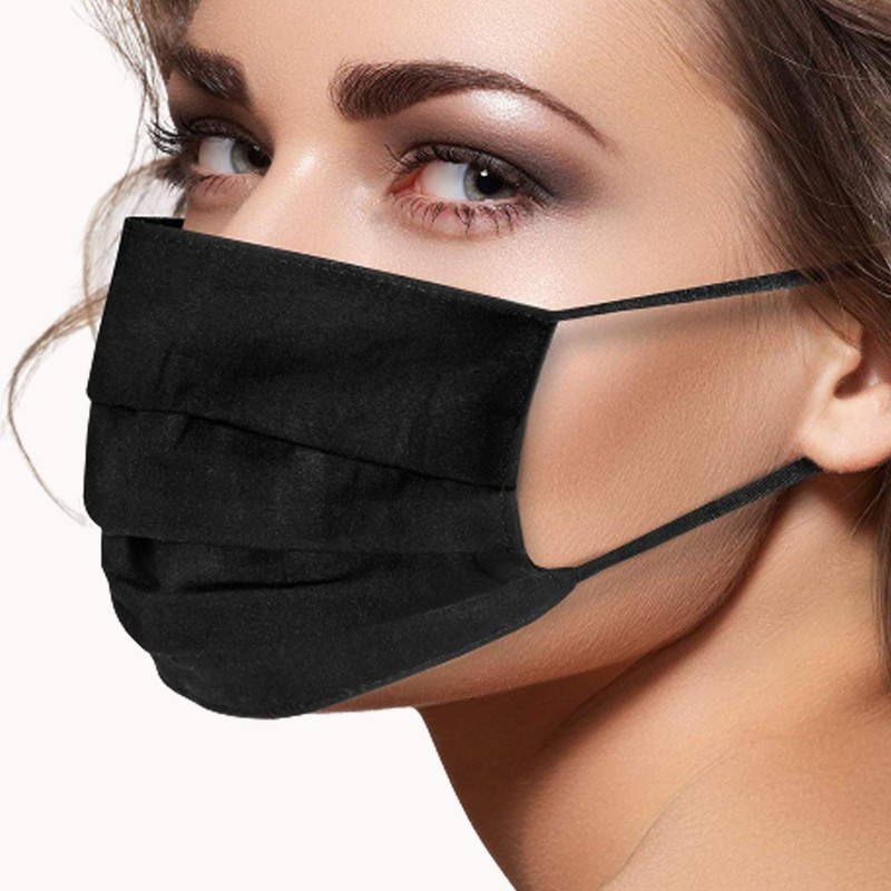 Reusable Face Mask GENERISE Double Fabric Cotton Face Mask x4