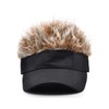 SCSpecial Novelty Visor Cap Adjustable Visor Hat with Spiked Wigs
