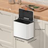 Mbillion Kitchen Compost Bin Hanging Trash Can with Lid 1.05