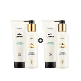 Mondies [Mongdies] High-Moisture Care Set (Ato Cream 2 + Rich Oil 2) / [몽디에스] 고보습 케어et (아토크림2+리치오일2)