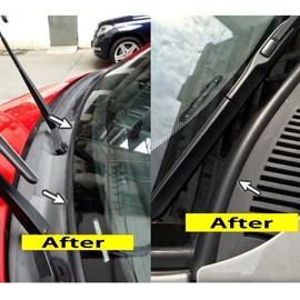 1.7 metros Tira Selladora para Parabrisas superior inferior de Coche, Auto, Camioneta y Carro Sellado Antipolvo, Impermeable y Reductor de Ruido, Fácil Instalación autoadhesivo, tapa fugas aislante