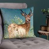 Wylder Nature Willow Stag Cushion Cover,Cyan,43 x 43cm